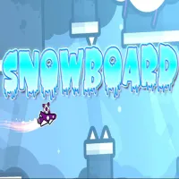 Play Geometry Dash SNOWBOARD Game