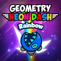 Play Geometry Neon Dash Rainbow Game